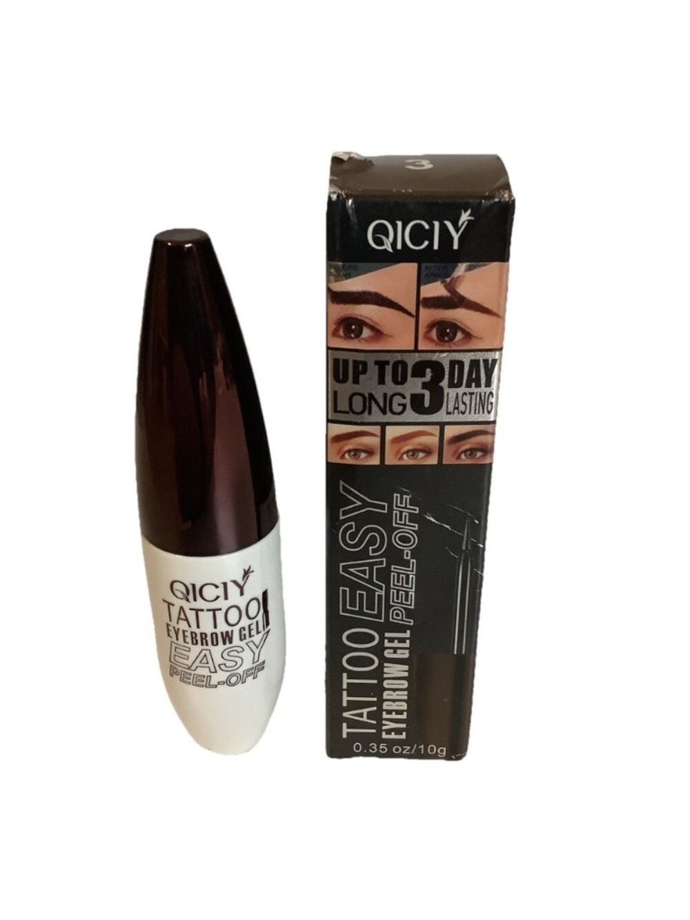 QICIY Tattoo 3 Eyebrow Gel Easy Peel Off Brow Tint Waterproof 10g